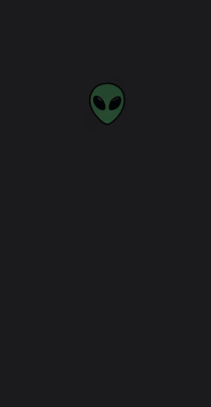 Green Alien Print